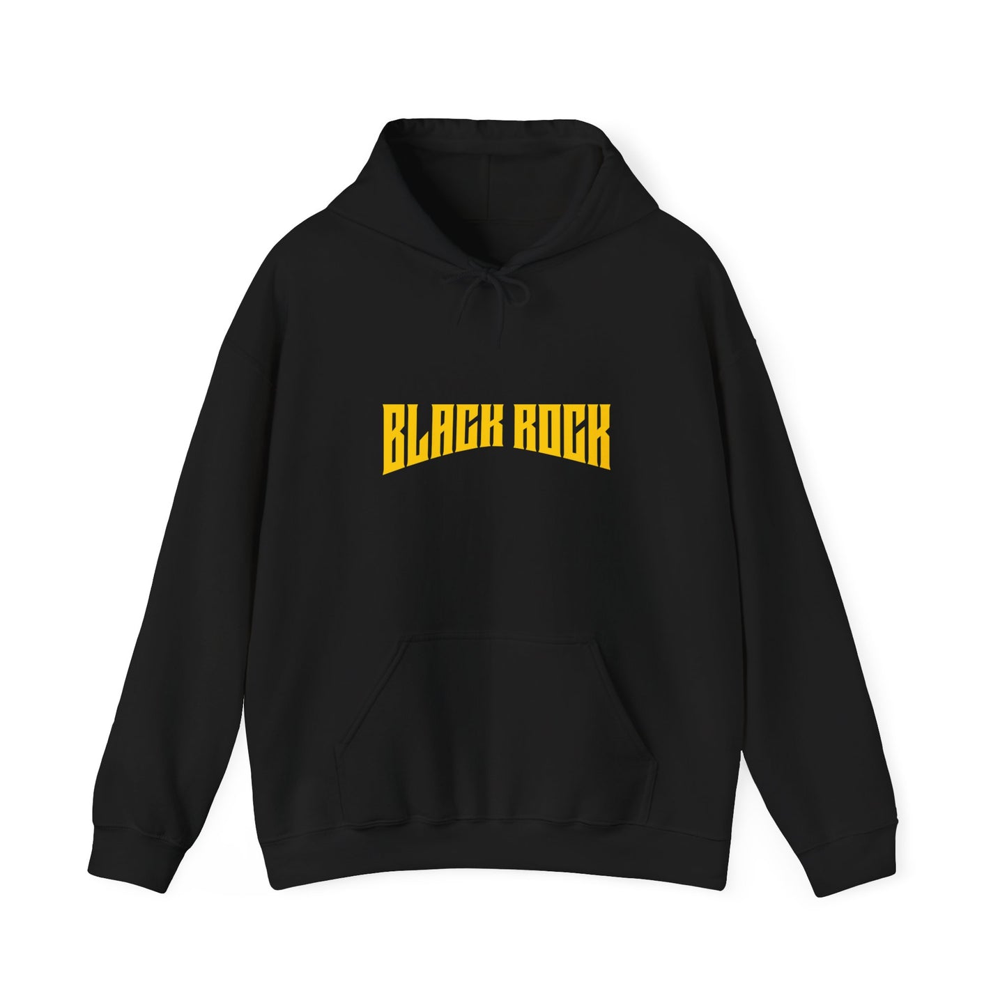 Stylish Unisex Hooded Sweatshirt - Black Rock Graphic