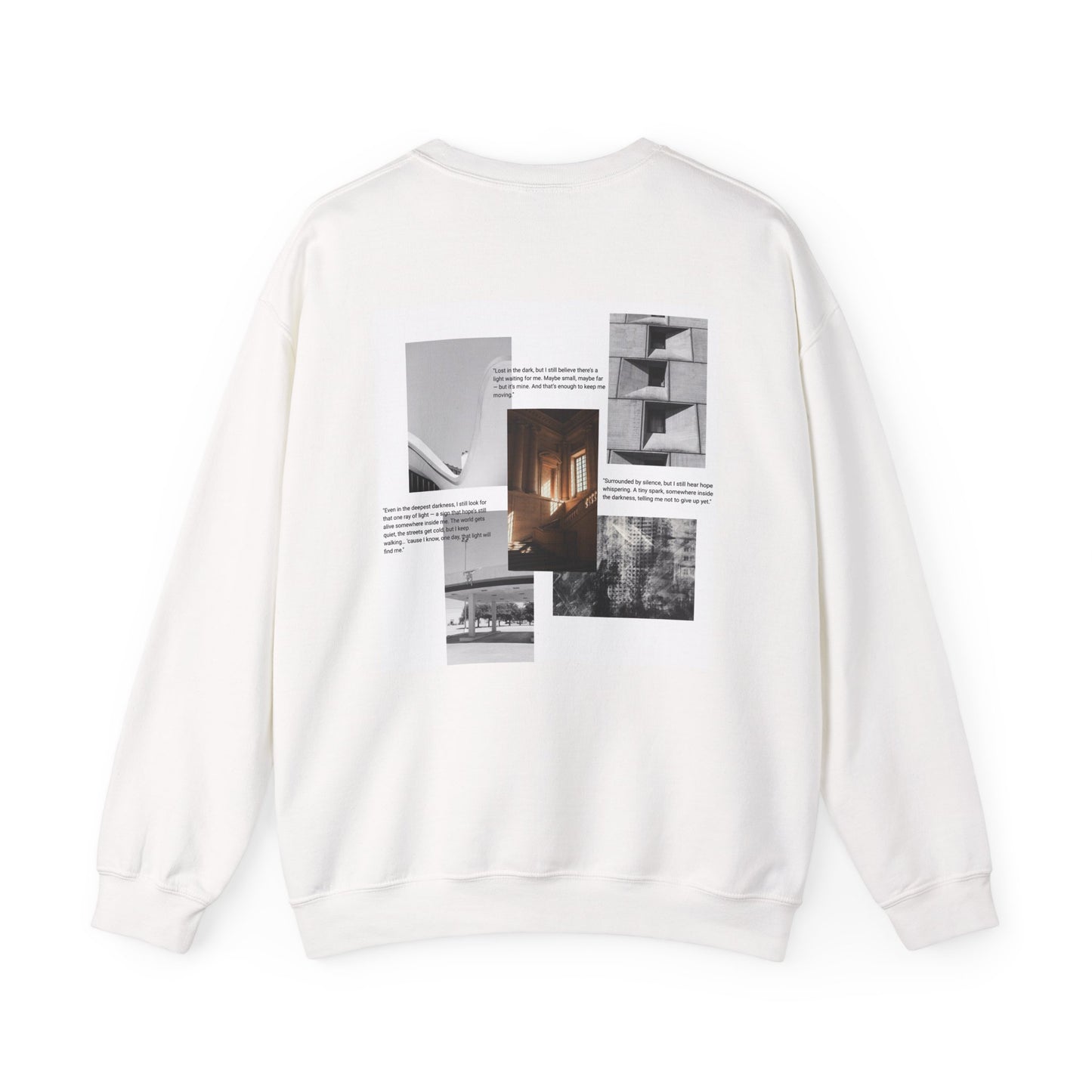 Crewneck Sweatshirt — Minimal 'Blank Space'